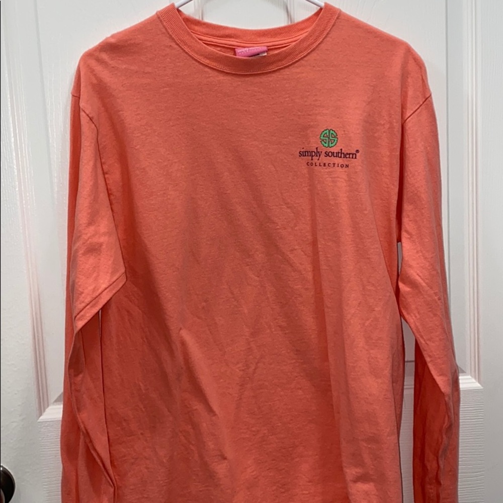 salmon simply southern shirt